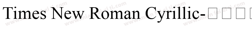 Times New Roman Cyrillic字体转换